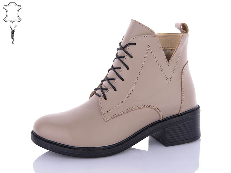 Ботинки ABA (36-41) 910 beige (зима)