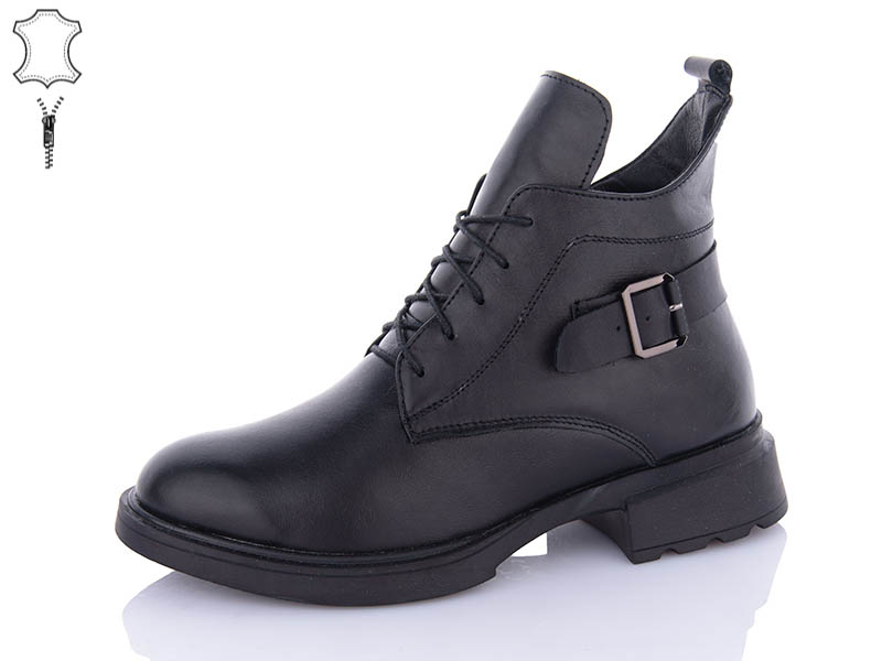 Ботинки ABA (36-41) 915-1 black (зима)