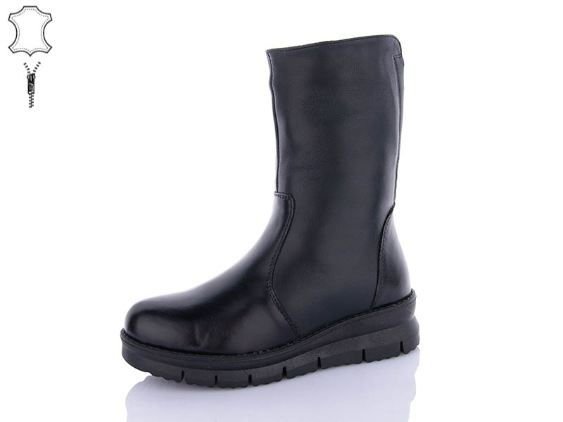 Ботинки ABA (37-42) 916 black (зима)