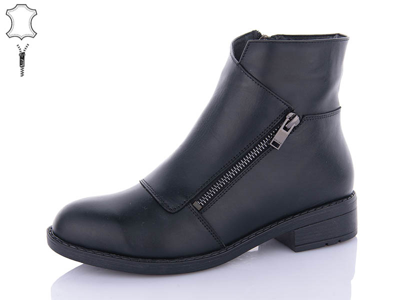 Ботинки ABA (36-41) 922 black (зима)