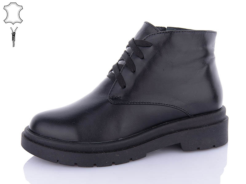 Ботинки QQ Shoes (36-41) 54-1 black (зима)