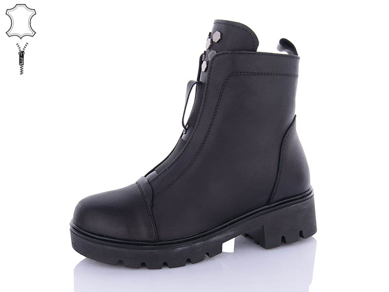 Ботинки QQ Shoes (36-41) 622-3 black (зима)