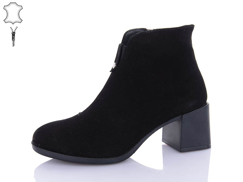 Ботинки QQ Shoes (36-41) 641-1 зм-black (зима)