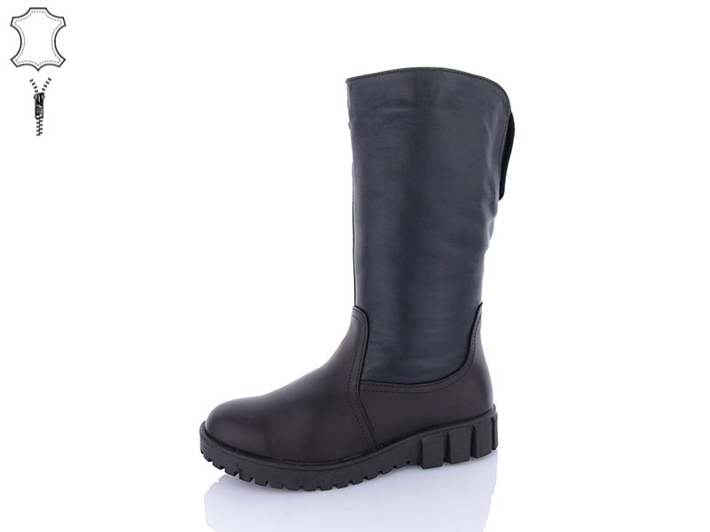 Сапоги QQ Shoes (36-42) 436 black (36-42) (зима)