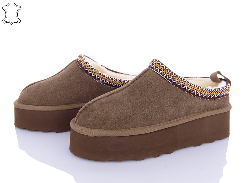Угги PL PS (36-41) 5852 brown (зима)