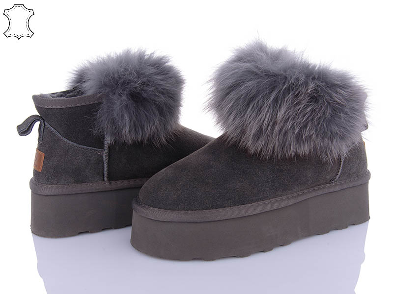 Угги PL PS (36-41) 5860 grey (зима)