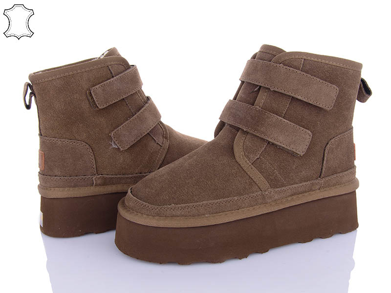 Угги PL PS (36-41) 5854-19 brown (зима)