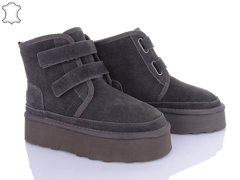 Угги PL PS (36-41) 5854-19 grey (зима)