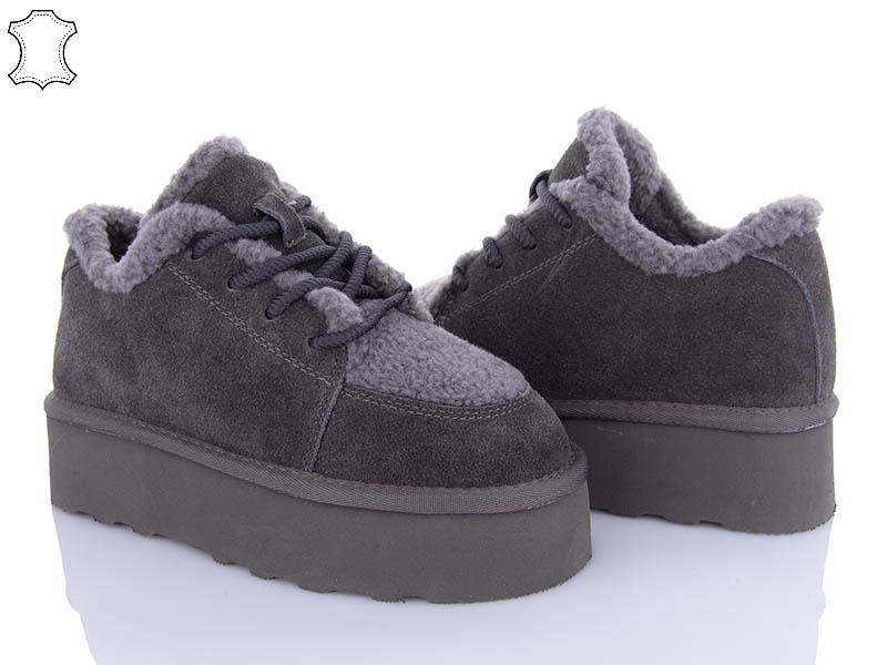 Угги PL PS (36-41) 5854-25 grey (зима)
