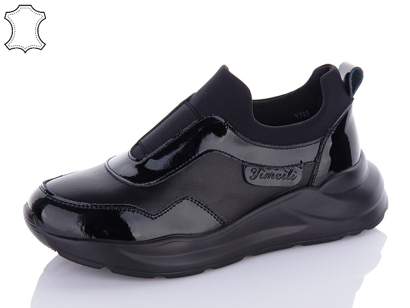 Кроссовки ABA2 (37-41) Y7ABA93-1 black (деми)