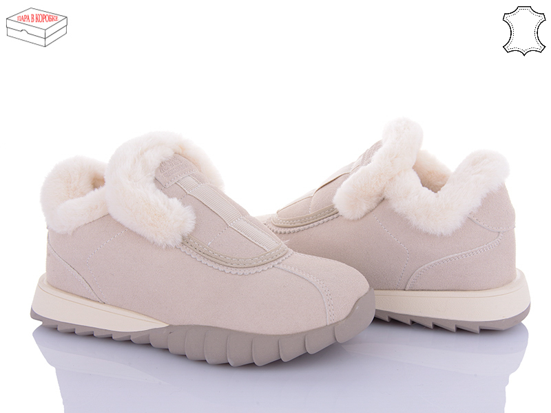Кроссовки Ailaifa (36-41) MC13 beige (зима)