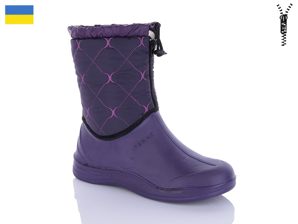 Сапоги Slipers (37-41) 032-2 фіолетовий (зима)
