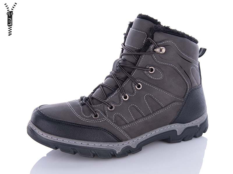 Ботинки ABA (40-45) MX2306A grey (зима)