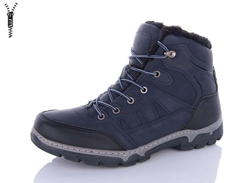 Ботинки ABA (40-45) MX2306A navy (зима)