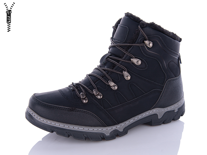 Ботинки ABA (40-45) MX2323 black (зима)