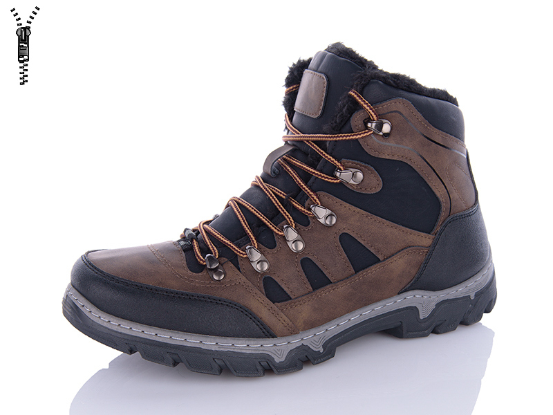 Ботинки ABA (40-45) MX2323 coffee (зима)