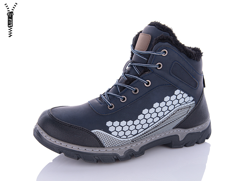 Ботинки ABA (40-45) MX6637 blue (зима)