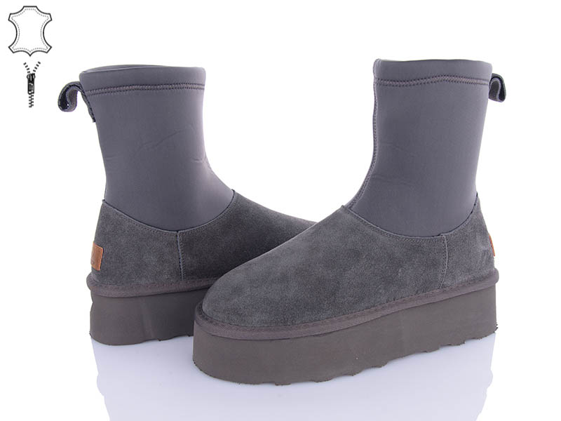 Угги PL PS (36-41) 5826 grey (зима)