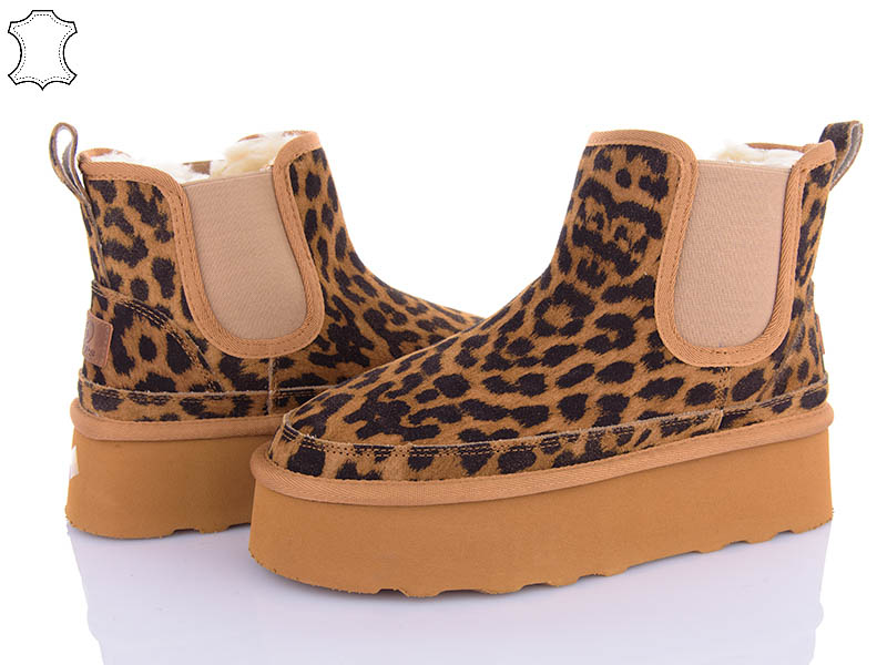 Угги PL PS (36-41) 5854-13 camel (зима)