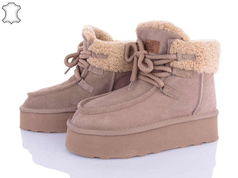 Угги PL PS (36-41) 5854-21 khaki (зима)
