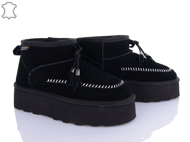 Угги PL PS (36-41) 5854-27 black (зима)