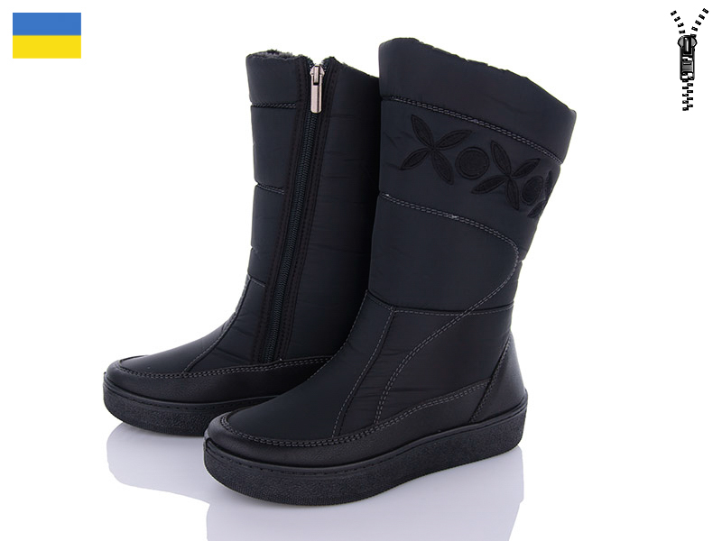 Дутики Paolla (37-42) 250 чорний (зима)