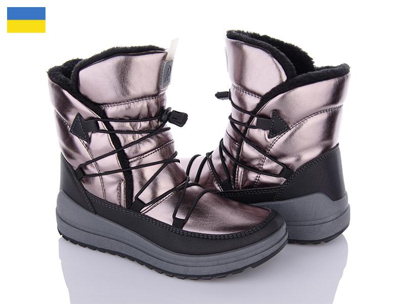Дутики Paolla (37-42) 461 бронзовий (зима)