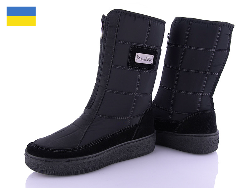 Дутики LVOVBAZA (37-42) Paolla 228 черн (зима)