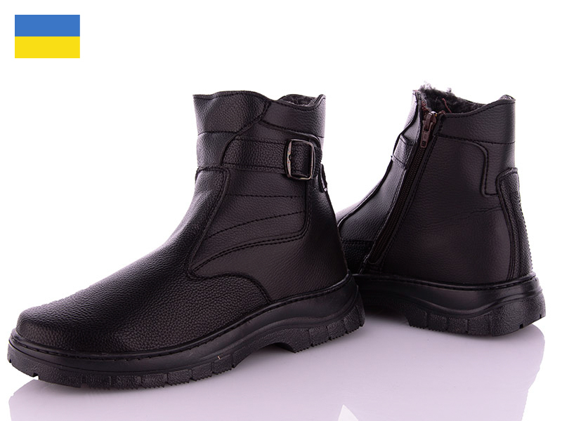 Ботинки LVOVBAZA (40-45) Yulius К7 черный (зима)