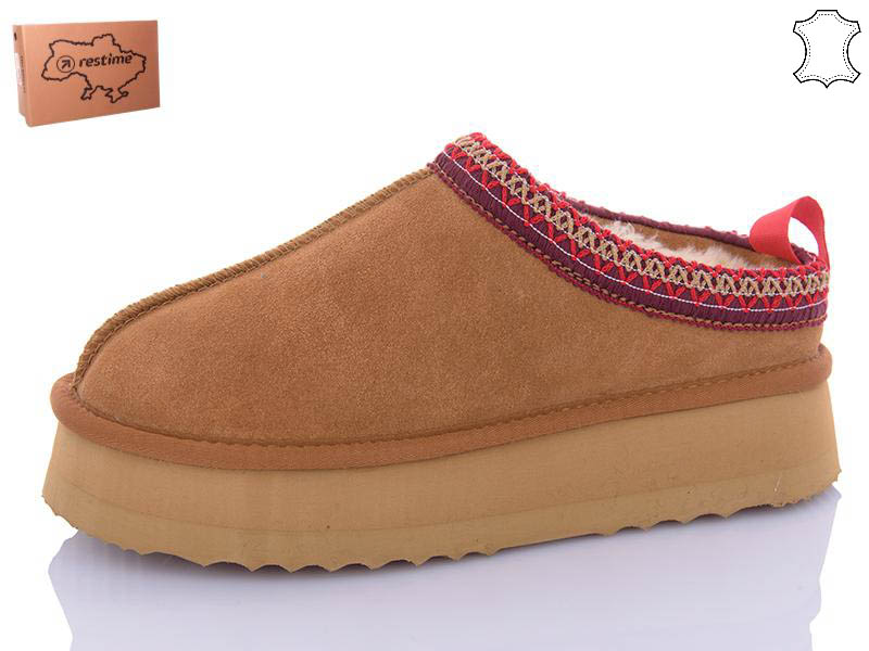 Угги Restime (36-41) YWZ24459 camel (зима)