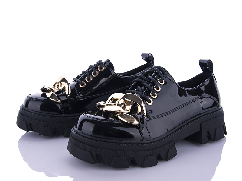 Туфли Star (36-41) NC1219 black (деми)