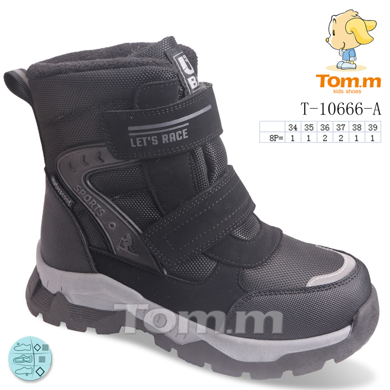 Ботинки ТОМ.М (34-39) 10666A (зима)