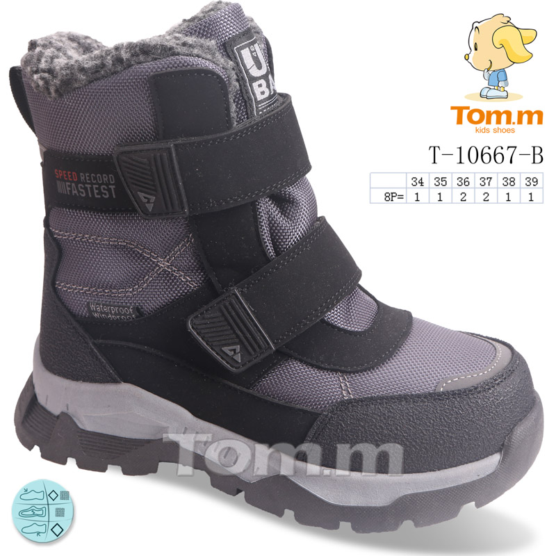 Ботинки ТОМ.М (34-39) 10667B (зима)
