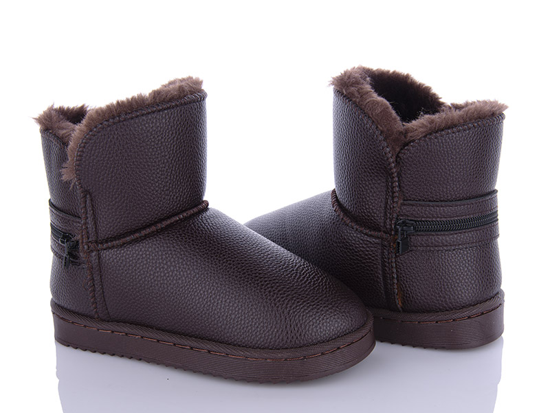 Угги OkShoes (31-36) A302 brown (зима)