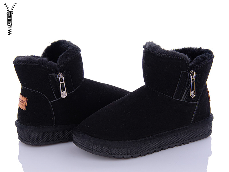 Угги OkShoes (32-36) A312 black (зима)