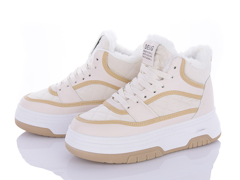 Кроссовки VIOLETA (36-41) 149-16 beige (зима)