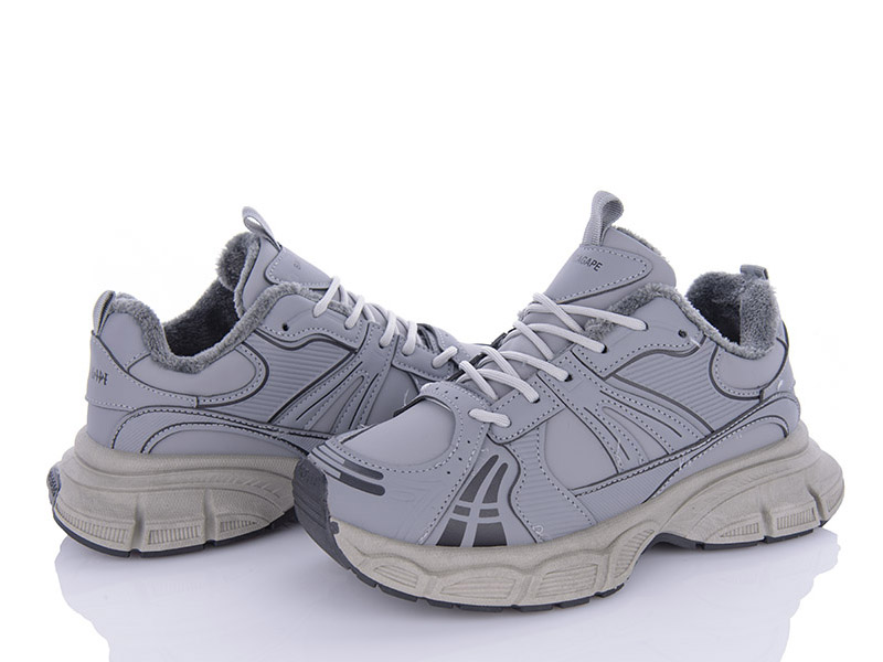 Кроссовки VIOLETA (36-40) 197-153 d.grey (деми)