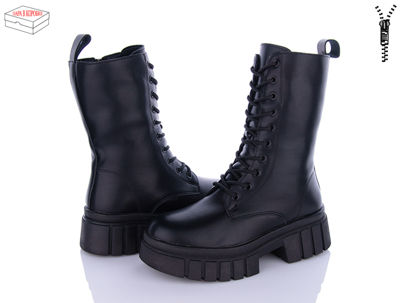 Ботинки Ailaifa (36-41) F193 black (зима)