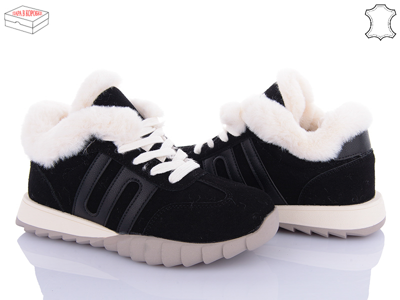Кроссовки Ailaifa (36-41) MC12 beige-black (зима)