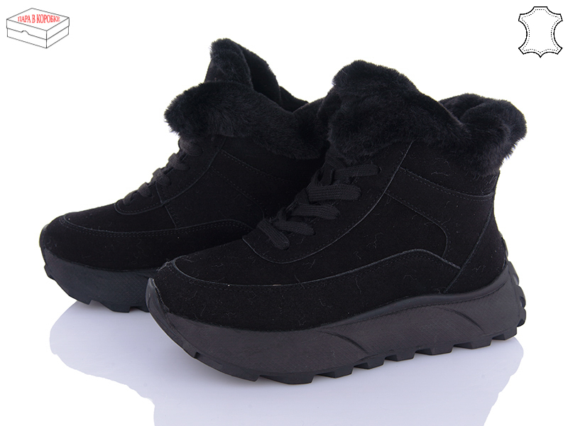 Ботинки Ailaifa (36-41) MD11 all black (зима)