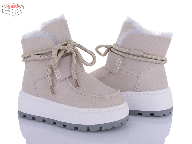 Ботинки Ailaifa (36-41) CM07 l.grey (зима)