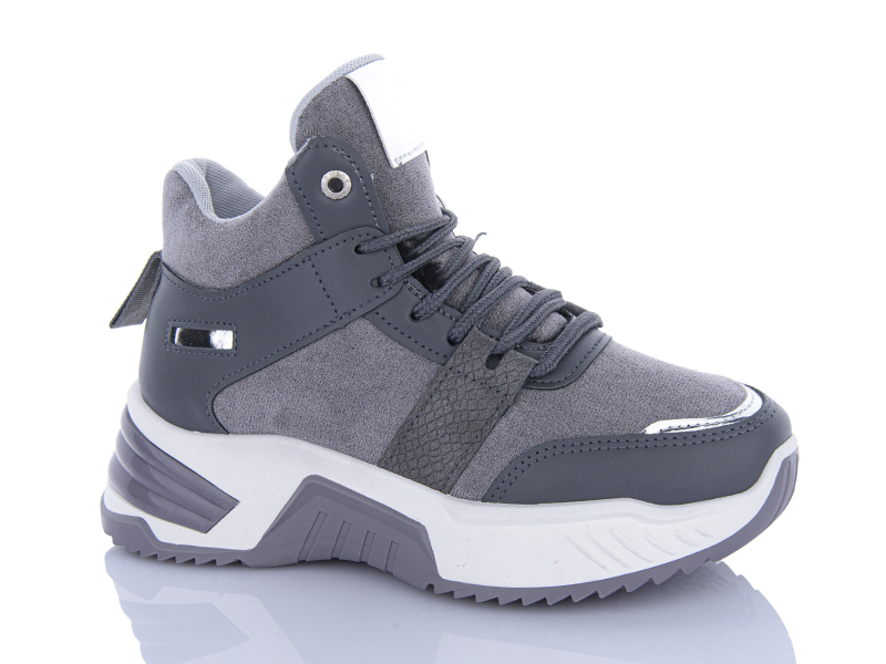 Кроссовки Xifa (36-41) 8851 grey (зима)