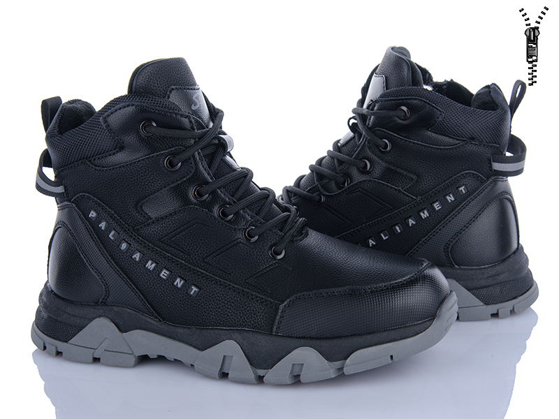 Ботинки OkShoes (36-41) D12 black (зима)
