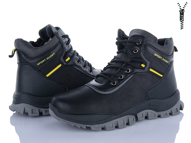 Ботинки OkShoes (36-41) D5567 black (зима)