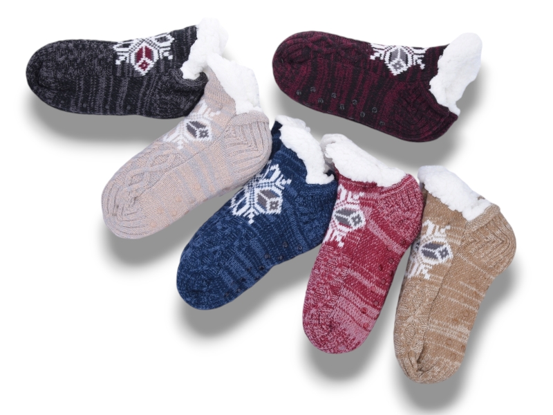 Тапочки Deshman (36-41) WF24513 mix (зима)