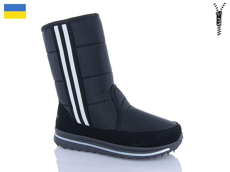 Дутики Дарс (38-42) 3105 чорний (зима)