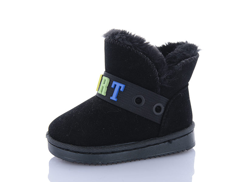 Угги OkShoes (19-24) A05-1 black (зима)