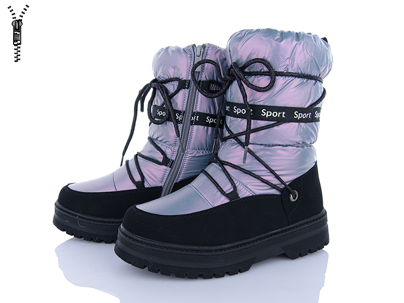Дутики OkShoes (33-38) T10898B (зима)