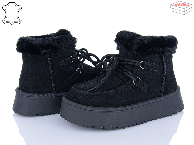 Ботинки Ailaifa (36-41) M031 black (зима)