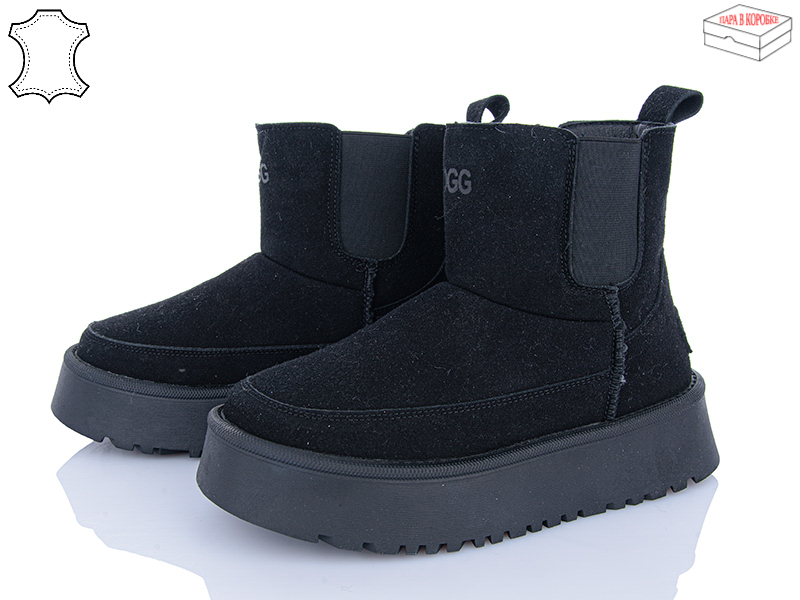 Угги Ailaifa (36-41) M032 black (зима)
